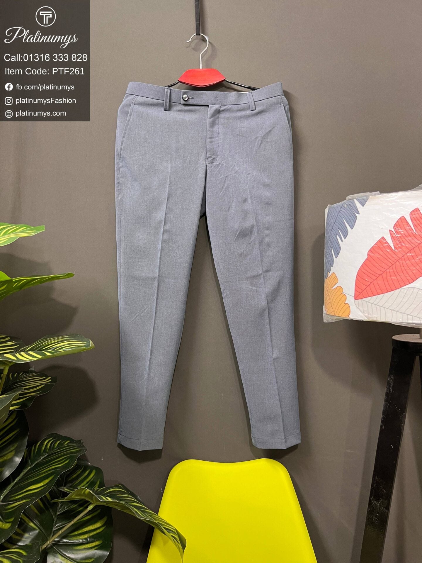 Platinumys – Slim Fit Formal Pant for Mens