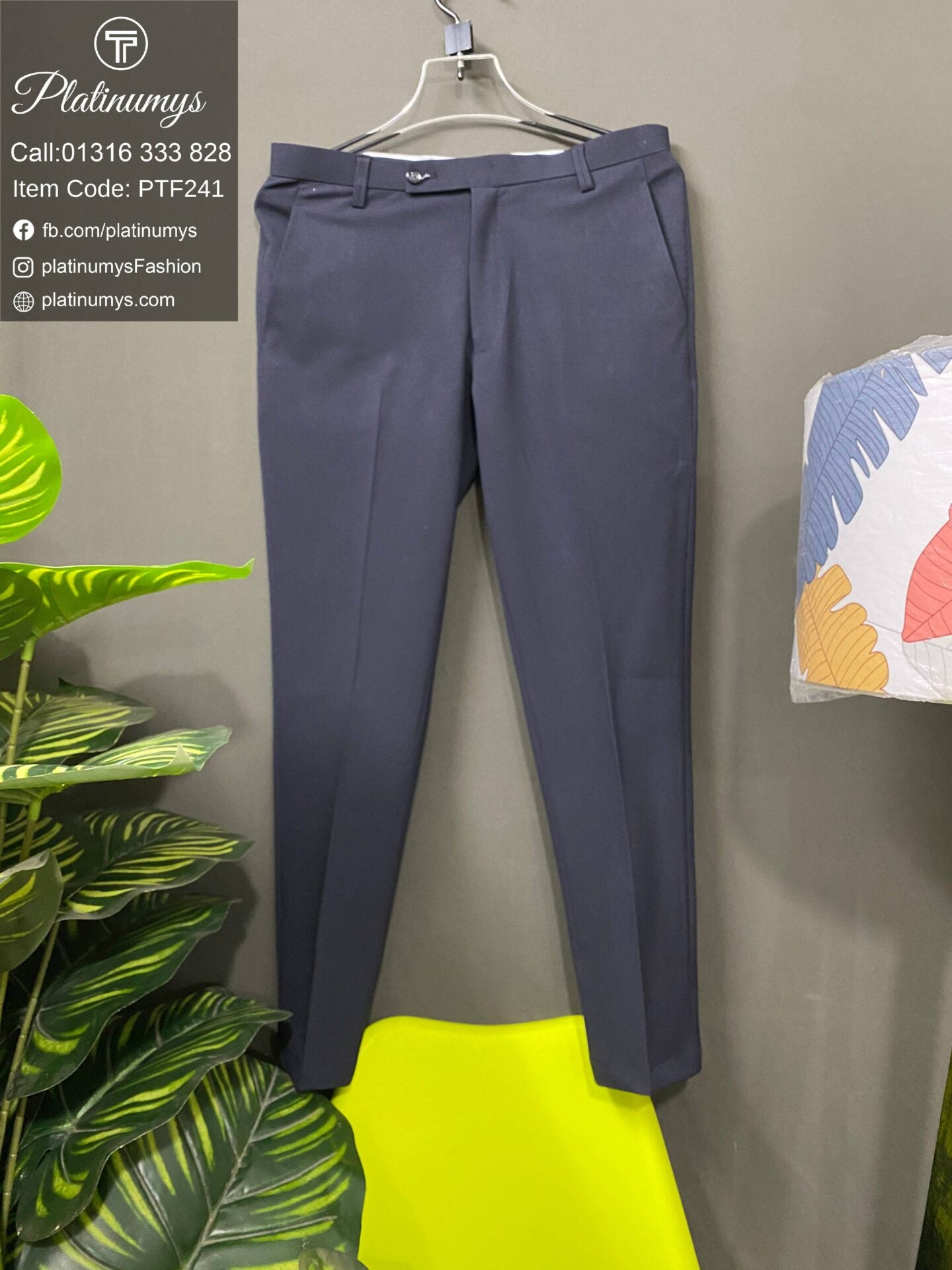 Platinumys – Slim Fit Formal Pant for Mens