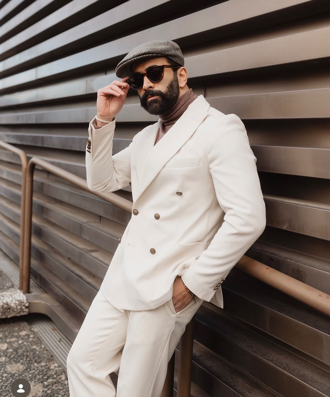 Classic Fit Italian Cut Men's 2-Piece Suit - Premium White Suit