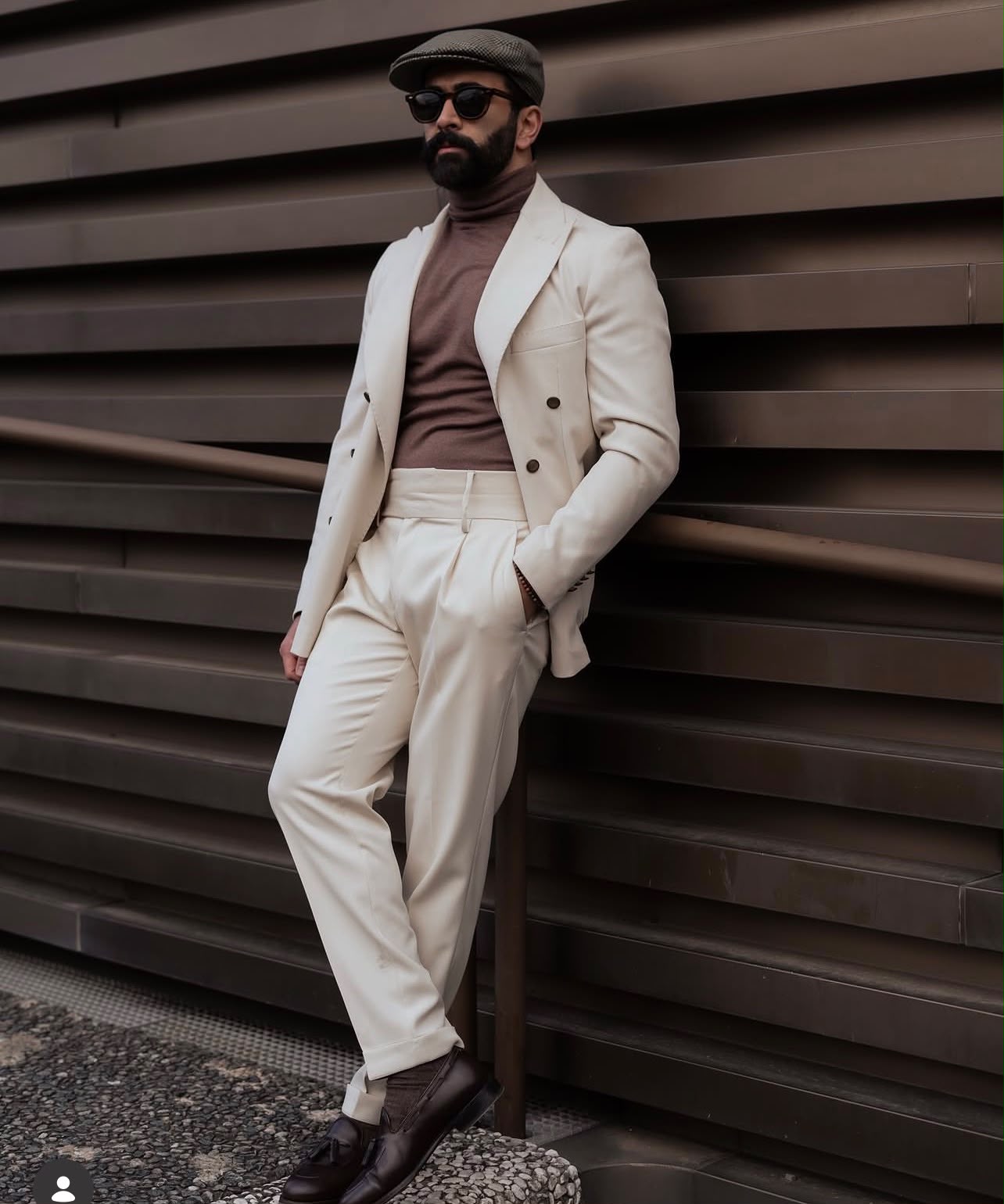 Classic Fit Italian Cut Men's 2-Piece Suit - Premium White Suit