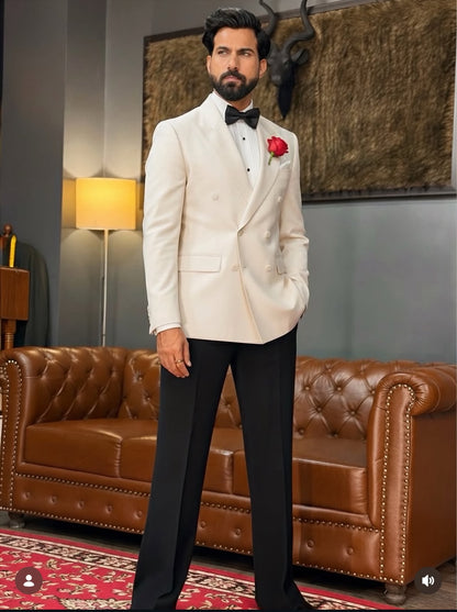 Classic Fit Italian Cut Men's 2-Piece Suit - Premium Beige Colour