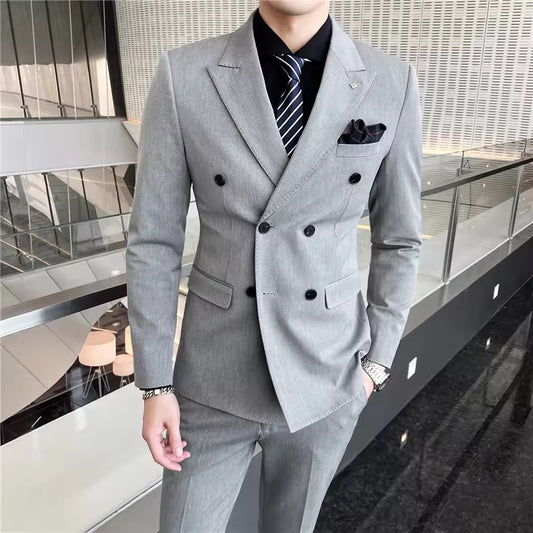 Classic Fit Italian Cut Men's 2-Piece Suit - Premium