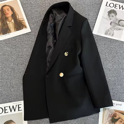 Elegance Tailored 2-Piece Black Pant Suit for Women - Premium Formal Blazer & Trousers