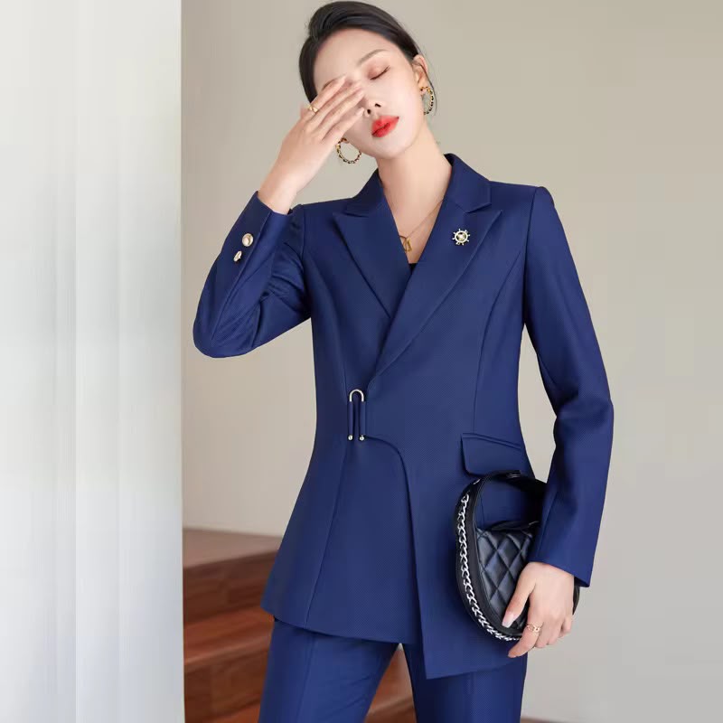Elegance Tailored 2-Piece Pant Suit for Women - Premium Formal Blazer & Trousers
